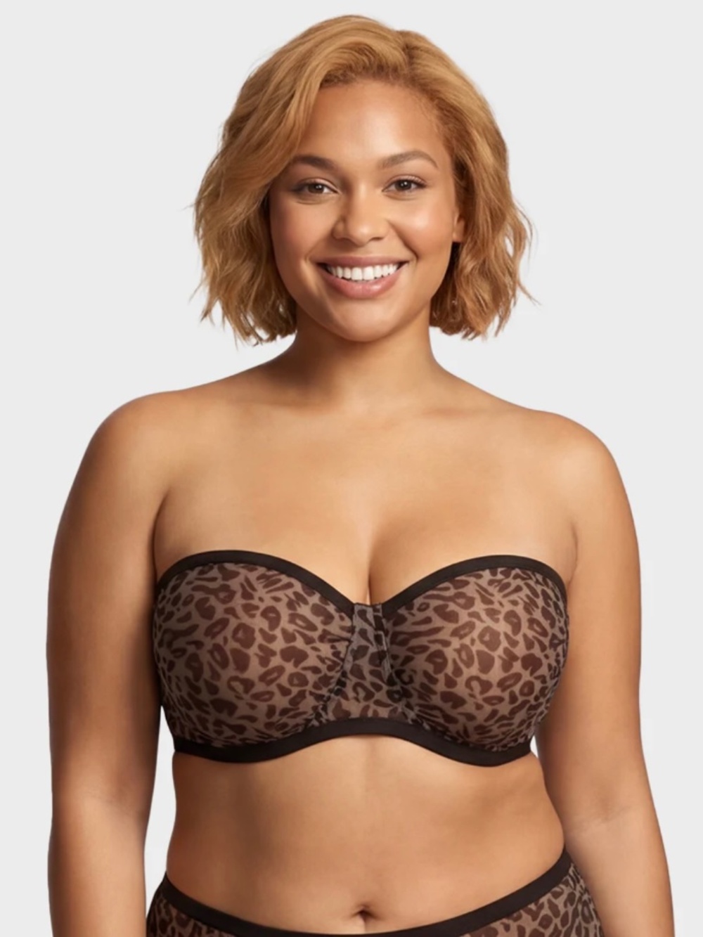 Mesh Underwire Balconette Bra (Size 34D)